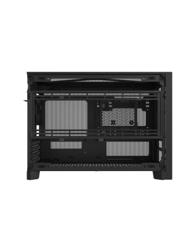Case, MONTECH, micro ATX/Mini-ITX, Black, Mini Tower, PC, Ten, TEN(B)