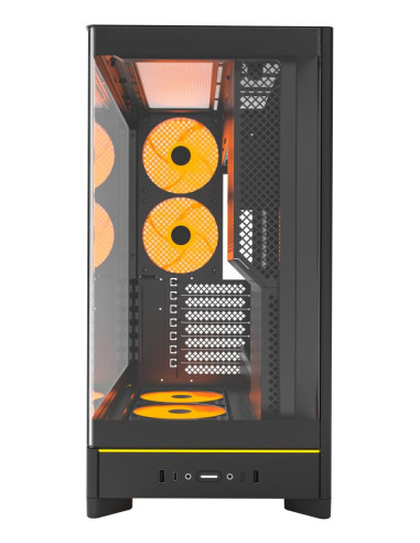 Case, MONTECH, HS02 PRO, MidiTower, Case product features Removeable HDD basket/Transparent panel, Not included, ATX, MicroATX,