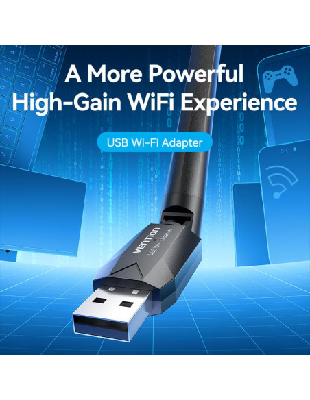 WRL ADAPTER USB 650MBPS/DUAL BAND KDTB0 VENTION
