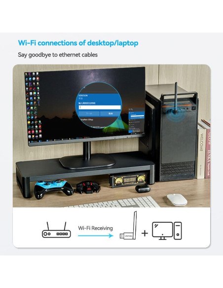 WRL ADAPTER USB 650MBPS/DUAL BAND KDTB0 VENTION