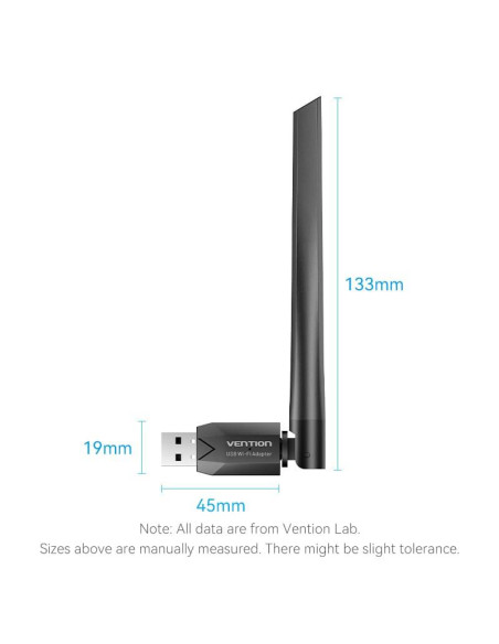 WRL ADAPTER USB 650MBPS/DUAL BAND KDTB0 VENTION
