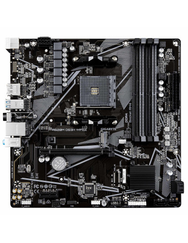 Mainboard, GIGABYTE, AMD A520, Socket AM4, micro ATX, RAM DDR4-SDRAM, 4xSlots, Wi-Fi Yes, Bluetooth Yes, 1xNumber of M.2 (M) sl