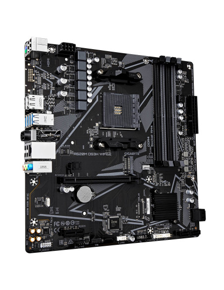 Mainboard, GIGABYTE, AMD A520, Socket AM4, micro ATX, RAM DDR4-SDRAM, 4xSlots, Wi-Fi Yes, Bluetooth Yes, 1xNumber of M.2 (M) sl