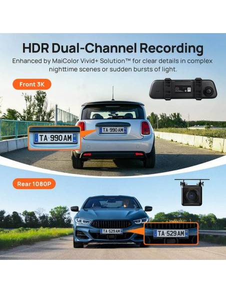 DASHCAM REARVIEW/S500 70MAI