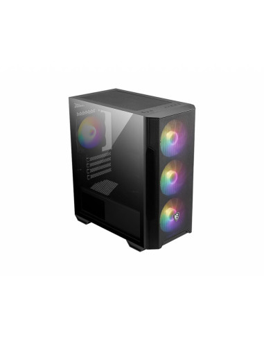 Case, MSI, MAG FORGE M100R, Micro, Not included, MicroATX, MiniITX, Colour Black, MAGFORGEM100R