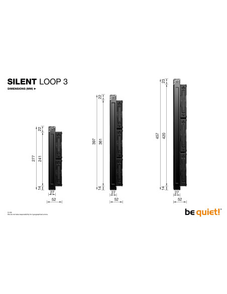 CPU COOLER S_MULTI/SILENT LOOP 3 BW026 BE QUIET