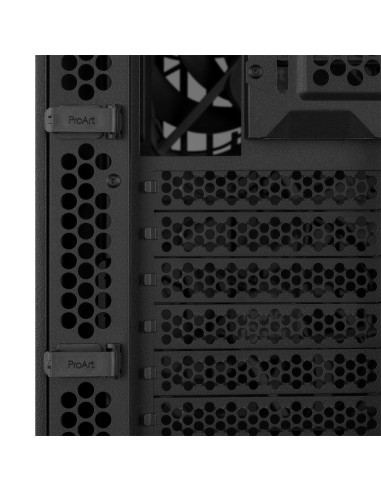 Case, ASUS, ProArt PA401 Wood Edition - Tempered Glass Panel, MidiTower, Case product features Transparent panel, Not included,