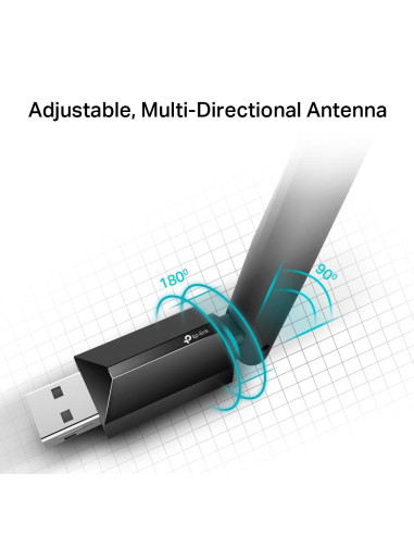 WRL ADAPTER 600MBPS USB/ARCHER T2U PLUS TP-LINK