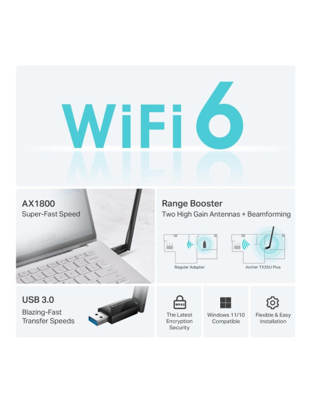 WRL ADAPTER 1800MBPS USB/ARCHER TX35U PLUS TP-LINK