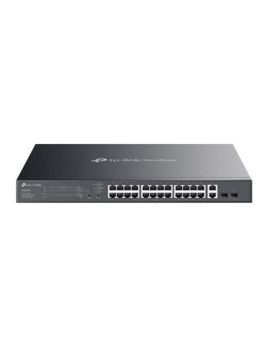 Switch, TP-LINK, Omada, ES228GMP, Switch type Managed, Switch layer L2, Rack mounting Yes, 26xRJ-45 ports, RJ-45 Ports Type Gig