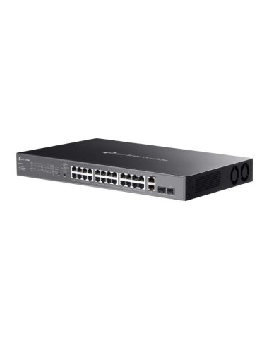 Switch, TP-LINK, Omada, ES228GMP, Switch type Managed, Switch layer L2, Rack mounting Yes, 26xRJ-45 ports, RJ-45 Ports Type Gig