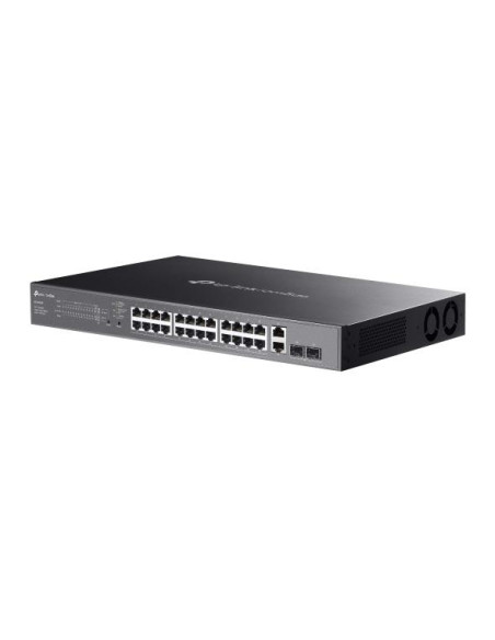 Switch, TP-LINK, Omada, ES228GMP, Switch type Managed, Switch layer L2, Rack mounting Yes, 26xRJ-45 ports, RJ-45 Ports Type Gig