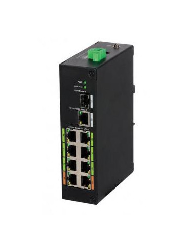 Switch, DAHUA, LR2110-8ET-120-V2, PoE ports 8, DH-LR2110-8ET-120-V2