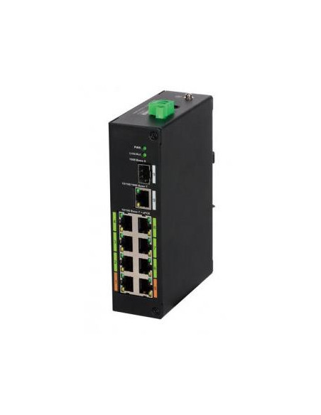Switch, DAHUA, LR2110-8ET-120-V2, PoE ports 8, DH-LR2110-8ET-120-V2