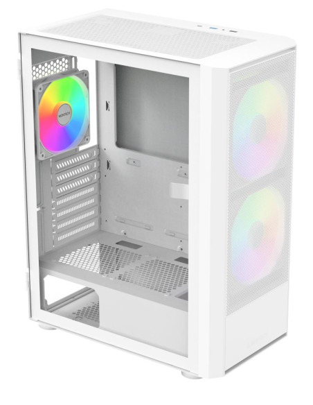 Case, MONTECH, ATX/micro ATX/Mini-ITX, White, Midi Tower, PC, MONTECH X2 PLUS (W), X2PLUS(W)