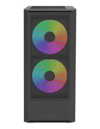 Case, MONTECH, ATX/micro ATX/Mini-ITX, Black, Midi Tower, PC, ?????? MONTECH X2 PLUS (B), X2PLUS(B)