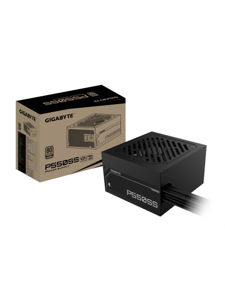 Power Supply, GIGABYTE, 550 Watts, Efficiency 80 PLUS SILVER, PFC Active, MTBF 100000 hours, GP-P550SS