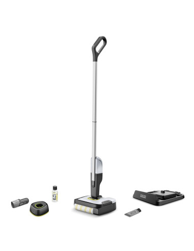 Vacuum Cleaner, KARCHER, dry&wet, Electric broom, Grey/White/Black, Bagless, Battery, 2.3 kg, 1.056-200.0
