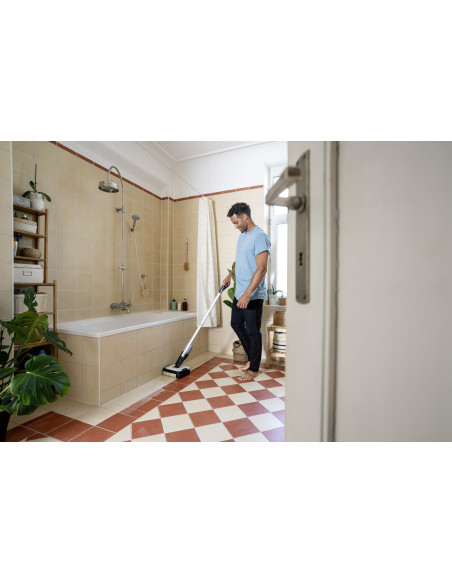 Vacuum Cleaner, KARCHER, dry&wet, Electric broom, Grey/White/Black, Bagless, Battery, 2.3 kg, 1.056-200.0