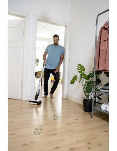 Vacuum Cleaner, KARCHER, dry&wet, Electric broom, Grey/White/Black, Bagless, Battery, 2.3 kg, 1.056-200.0