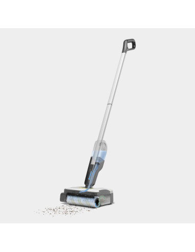 Vacuum Cleaner, KARCHER, dry&wet, Electric broom, Grey/White/Black, Bagless, Battery, 2.3 kg, 1.056-200.0