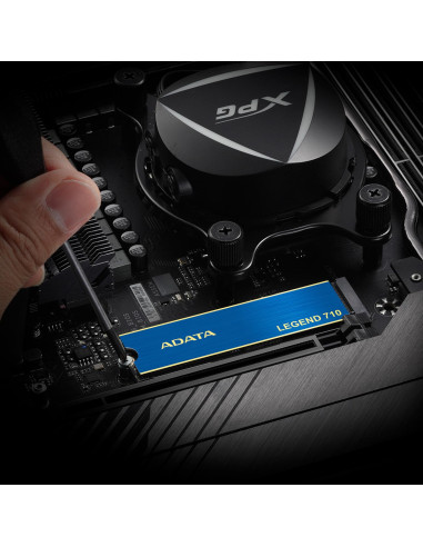 SSD, ADATA, LEGEND 710, 512GB, M.2, PCIE, NVMe, 3D NAND, Write speed 1000 MBytes/sec, Read speed 2400 MBytes/sec, TBW 130 TB, M