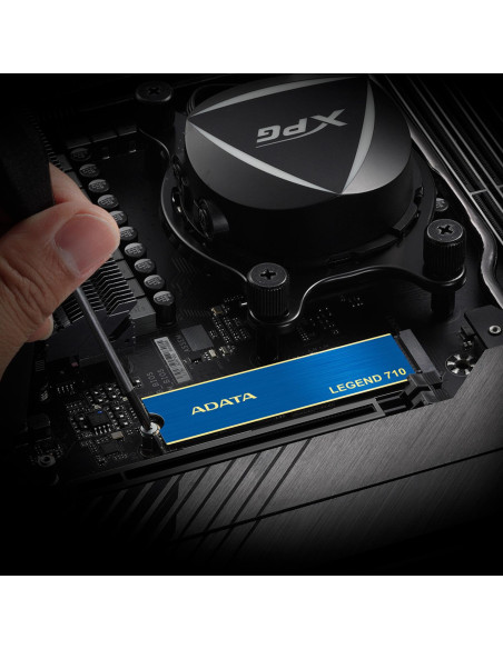 SSD, ADATA, LEGEND 710, 512GB, M.2, PCIE, NVMe, 3D NAND, Write speed 1000 MBytes/sec, Read speed 2400 MBytes/sec, TBW 130 TB, M