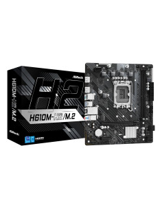 Mainboard, ASROCK, Intel H610, LGA1700, Micro-ATX, Memory DDR4, Memory slots 2, 1xPCI-Express 3.0 1x, 1xPCI-Express 4.0 16x, 1x