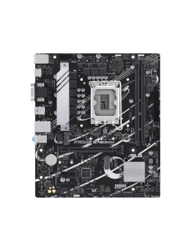 Mainboard, ASUS, Intel B760 Express, LGA1700, Micro-ATX, Memory DDR5, Memory slots 2, 2xPCI-Express 4.0 1x, 1xPCI-Express 4.0 1