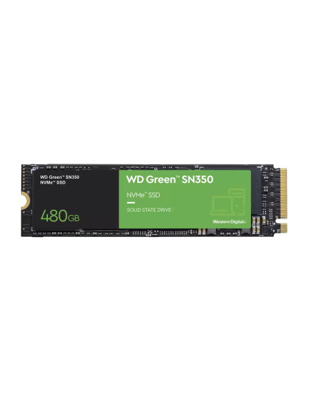 SSD, SANDISK, 480 GB, M.2, PCI Express 3.0, NVMe Yes, Write speed 1650 MB/s, Read speed 2400 MB/s, MTBF 1000000 h, 60xTBW ratin