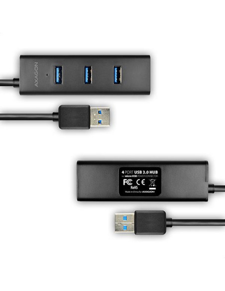 I/O HUB USB3.0 4PORT CHARGING/W/AC 1.2M HUE-S2BP AXAGON