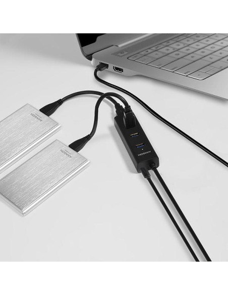 I/O HUB USB3.0 4PORT CHARGING/W/AC 1.2M HUE-S2BP AXAGON