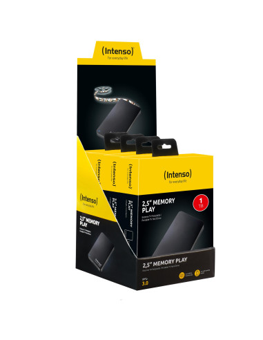 External HDD, INTENSO, 6021460, 1TB, USB 3.0, Colour Black, 6021460