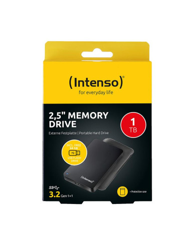 External HDD, INTENSO, 1TB, USB 3.2, Colour Black, 6023690