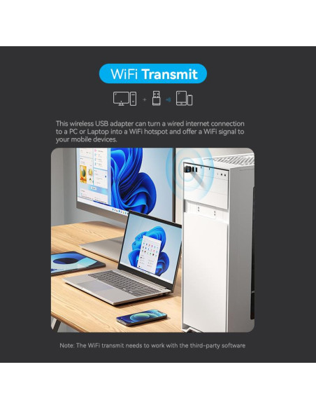 WRL ADAPTER USB 2.4G/5G WI-FI/KDSB0 VENTION