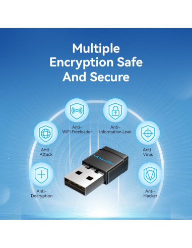 WRL ADAPTER USB 2.4G/5G WI-FI/KDSB0 VENTION