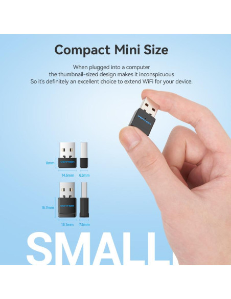 WRL ADAPTER USB 2.4G/5G WI-FI/KDSB0 VENTION