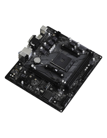 Mainboard, ASROCK, AMD B550, SAM4, MicroATX, 1xPCI-Express 3.0 1x, 1xM.2, 1xPCI-Express 4.0 16x, Memory DDR4, Memory slots 2, 1