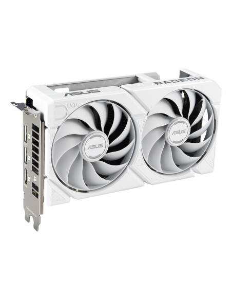 Graphics Card, ASUS, AMD, Radeon RX 9060 XT, 16 GB, GDDR6, PCI Express 5.0, Active, DUAL-RX9060XT-16G-WH