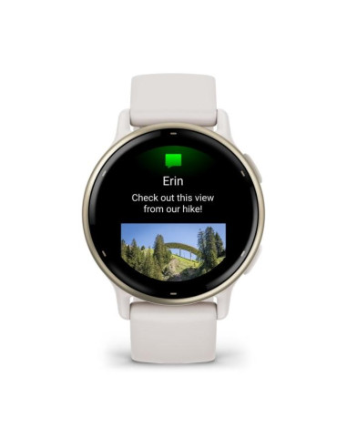 SMARTWATCH VIVOACTIVE 5/IVORY/GOLD 010-02862-11 GARMIN