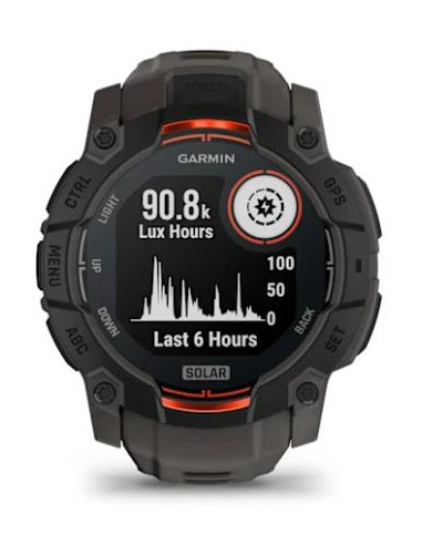 SMARTWATCH INSTINCT 3 SOLAR/BLK/CHARC 010-02935-00 GARMIN