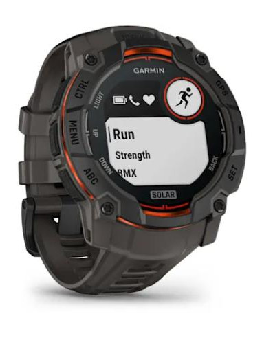 SMARTWATCH INSTINCT 3 SOLAR/BLK/CHARC 010-02935-00 GARMIN