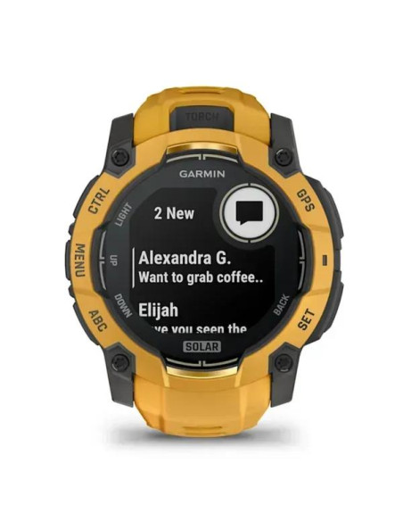 SMARTWATCH INSTINCT 3 SOLAR/SUNBURST 010-02935-02 GARMIN