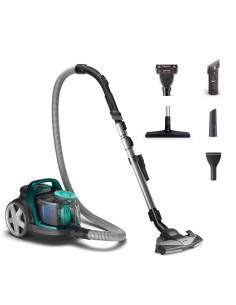Vacuum Cleaner, PHILIPS, Bagless, 900 Watts, Capacity 1.5 l, Noise 77 dB, Dark Grey, Weight 5.3 kg, FC9556/09