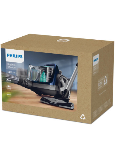 Vacuum Cleaner, PHILIPS, Bagless, 900 Watts, Capacity 1.5 l, Noise 77 dB, Dark Grey, Weight 5.3 kg, FC9556/09