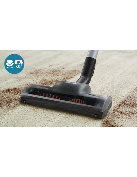 Vacuum Cleaner, PHILIPS, Bagless, 900 Watts, Capacity 1.5 l, Noise 77 dB, Dark Grey, Weight 5.3 kg, FC9556/09