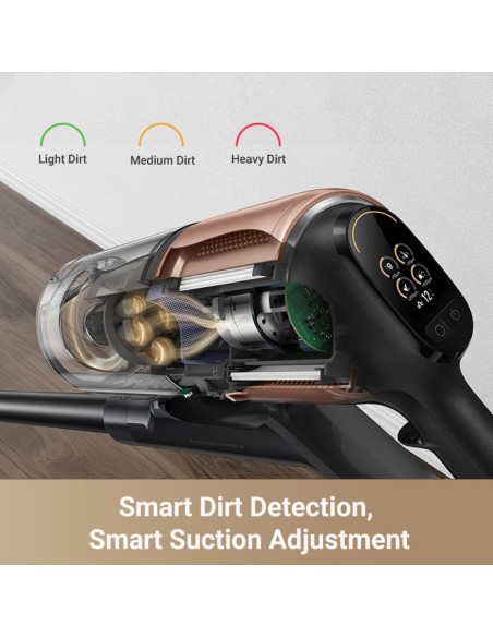 Vacuum Cleaner, DREAME, Z20, Dry, 2-in-1 stick vacuum, Black/Copper, Bagless, Battery, Suction power 28000 Pa, 2.2 kg, VZV16A