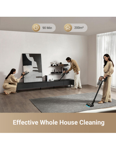 Vacuum Cleaner, DREAME, Z20, Dry, 2-in-1 stick vacuum, Black/Copper, Bagless, Battery, Suction power 28000 Pa, 2.2 kg, VZV16A