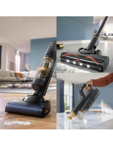 Vacuum Cleaner, PHILIPS, XW7264/11, Dry&wet, 3-in-1 stick vacuum, Black, Bagless, Battery, 4.5 kg, XW7264/11