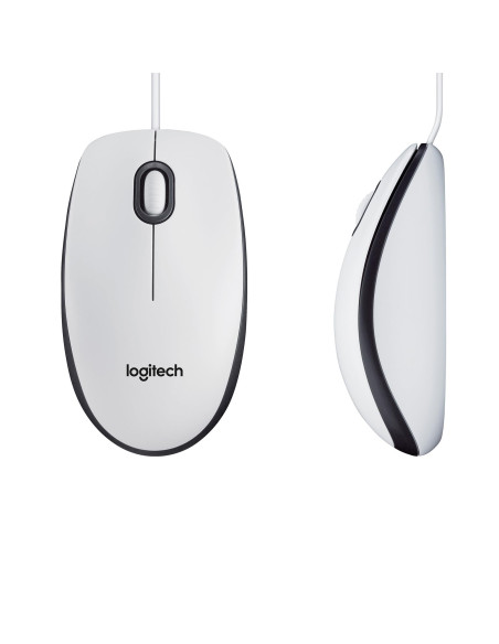 MOUSE USB OPTICAL M100/WHITE 910-006764 LOGITECH